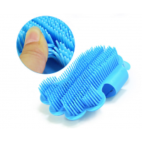 HQP-MR06 HongQiang Hot Sale Rubber Pet Hair Remover Cleaning Grooming Shampoo Brush Pet Hair Remover