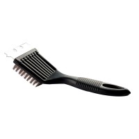 BBQ grill brush bristle free BBQ cleaning cooking tools black stainless steel bristle grill brush